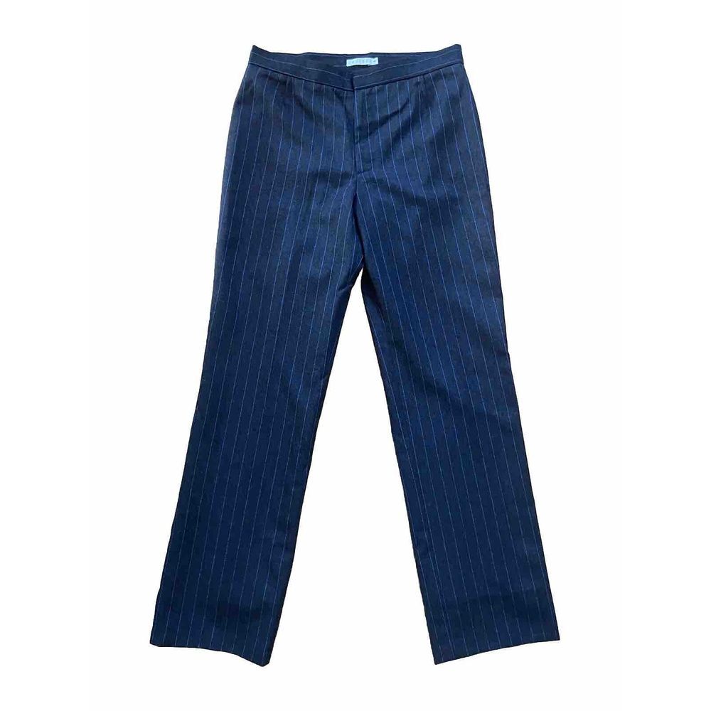 Chaiken Women's‎ Pants Size 2 Black Blue Pinstripe Office Professional Business
